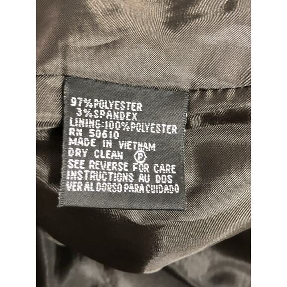 Kasper Women Jacket 12P Brown Long Sleeve Clueless Preppy Office Siren Lined - Picture 7 of 10